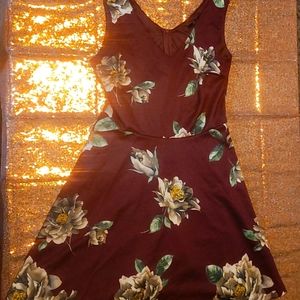 Large Flower Spring Dress